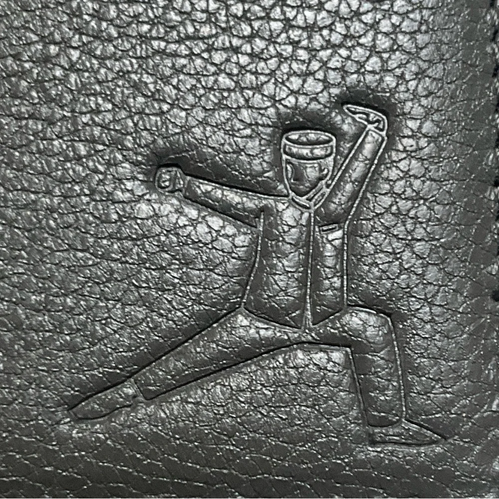 Black Leather Card & Key Holder